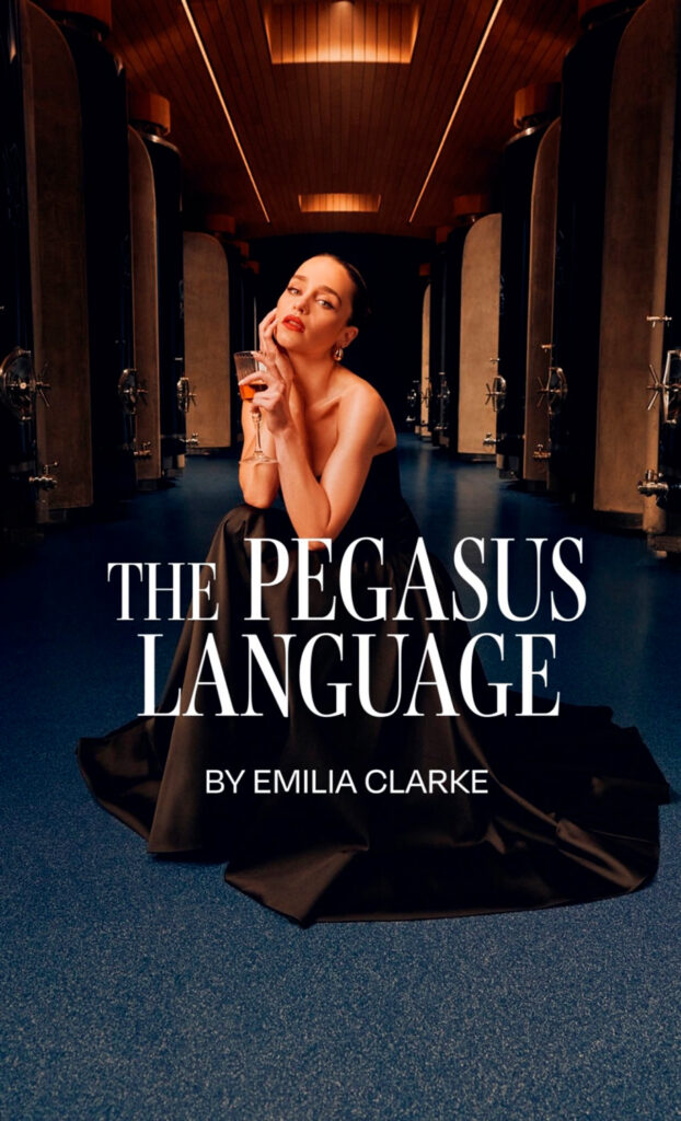 Emilia Clarke for Pegasus Distillerie